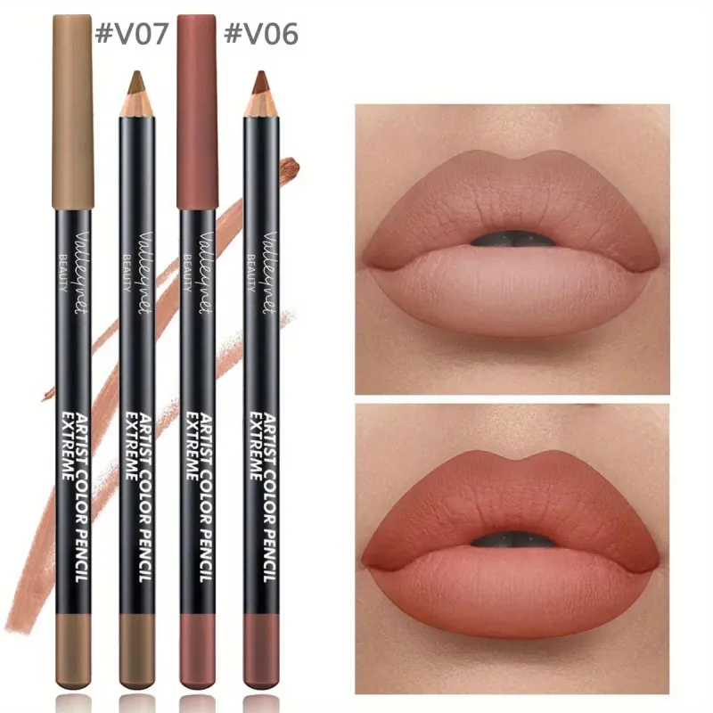 2ks Lip Liner Makeup Duo: dlouhotrvající voděodolné matné složení je jemné k citlivé pokožce a ideální pro světle béžové tóny — image 5