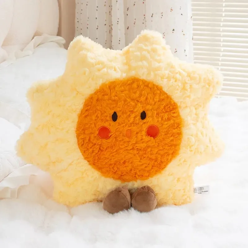 Siri Cuaca Bantal Mewah Bulan Lembut Gebu Hiasan Sofa Belakang Kusyen Hadiah Mainan Mewah Comel Untuk Hiasan Bilik Tidur Rumah Wanita