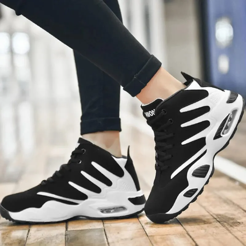 Sepatu Kets High Top untuk Pria Sepatu Basket Multifungsi Desainer Sepatu Lari Pria Bersirkulasi Sepatu Pria Fashion Kualitas Tinggi — image 6