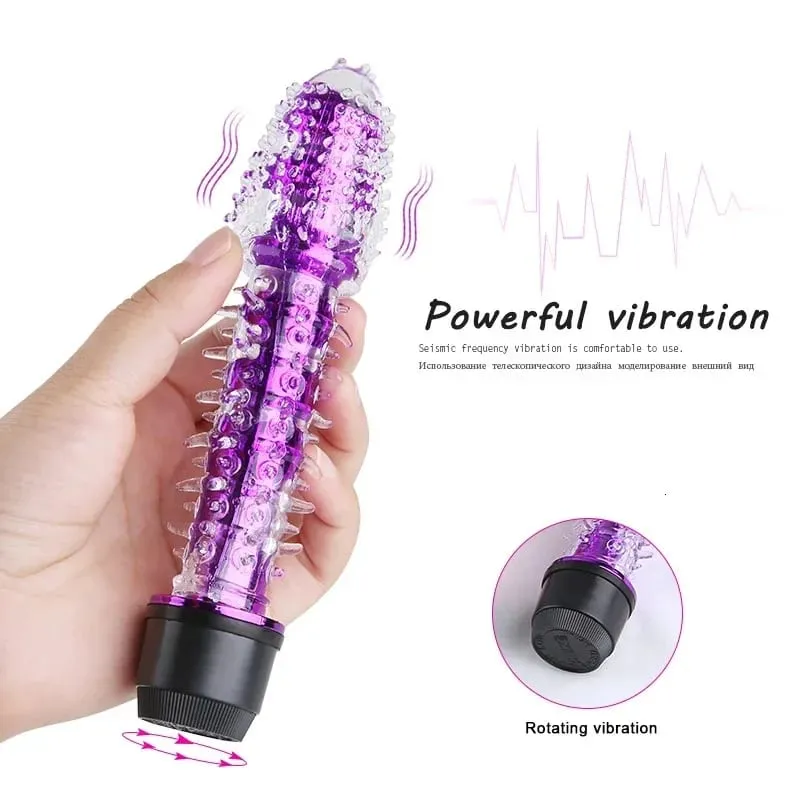 Multispeed หญิง Clitoris Vibrator G Spot กระตุ้นช่องคลอด Vibrating Dildo Anal Butt Plug เพศของเล่นสำหรับผู้หญิงผู้ชายผู้ใหญ่สินค้า — image 4