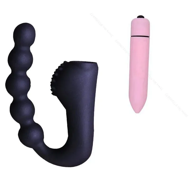 Perline vibranti massaggiatore prostatico plug anale motori impermeabili 10 velocità stimolazione culo ano silicone uomo donna giocattoli del sesso — image 8