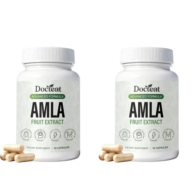 Κάψουλες Docteat Amla Fruit Extract Κάψουλες ανοσοποιητικής λειτουργίας Υποστήριξη για την υγεία του δέρματος με βιταμίνη C B3 CoQ10 PQQ 60 κάψουλες — image 8