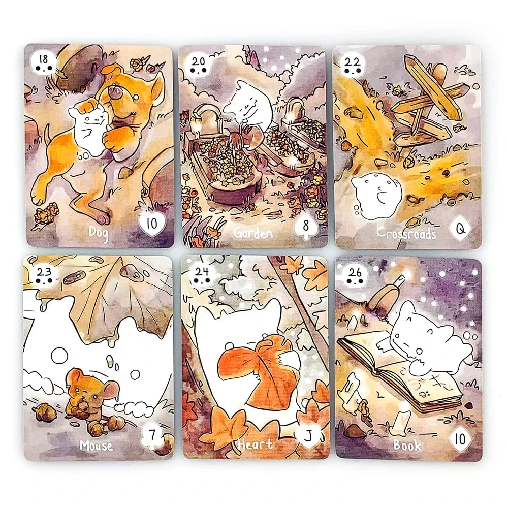 Lil Phantasm Lenormand Oracle Deck 36 Cute Ghost-Themed Oracle Único Artístico Fortune Telling Cards Jogo Jogos de Halloween — image 4