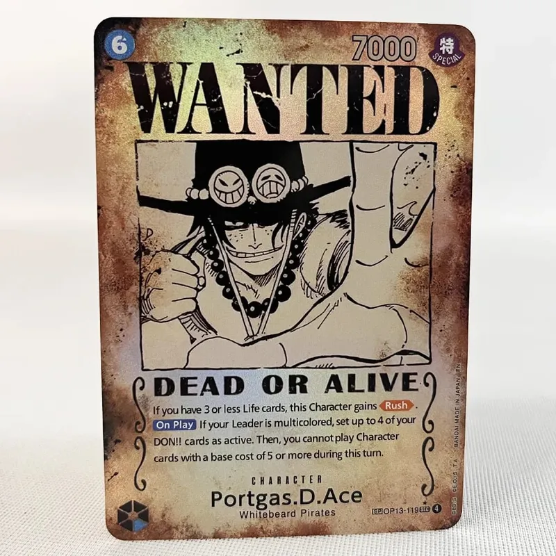 ONE PIECE Retro Wanted styl plakatu Proxy gra karciana Luffy Buggy Shanks Ace Anime OPCG/PTCG karta/kolekcja karta kolekcjonerska — image 15
