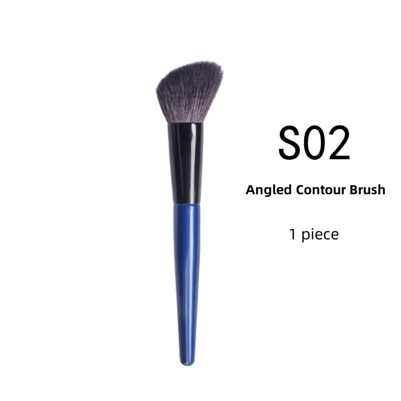 Angled Sculpting Brush Contour Natural Goat Hair Face Blusher Powder Makeup Brushes — image 9