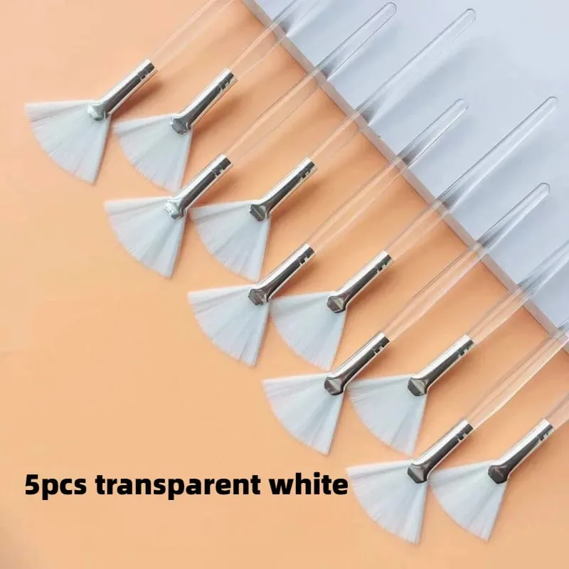 5/10pcs Fan Shape Foundation แปรงแต่งหน้า Multifunctional Facial Mask แปรงน้ำมันหอมระเหยผู้หญิงเครื่องมือแต่งหน้าความงามแปรง
