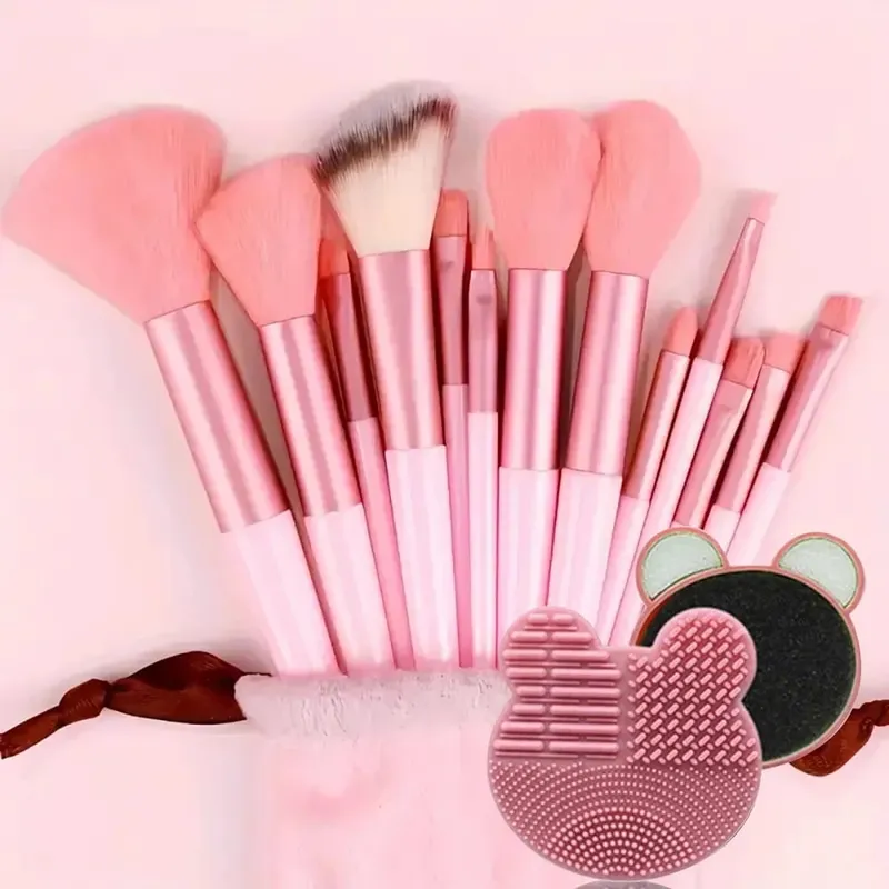 Ensemble de pinceaux et éponges de maquillage, 20/40 pièces, bouffantes de maquillage marron, bandeau d'œuf de beauté, Kit de dissolvant de bracelet, outil de maquillage, cadeau — image 14