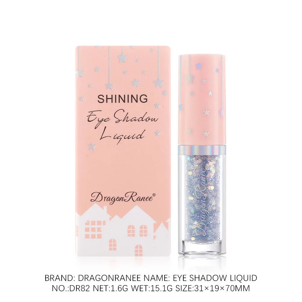 Paillettes blu Liquid Eyeshdaow Glitter Gel Penna per eyeliner metallizzata lucida Diamond Shimmer Strumento per il trucco di bellezza per occhi impermeabile