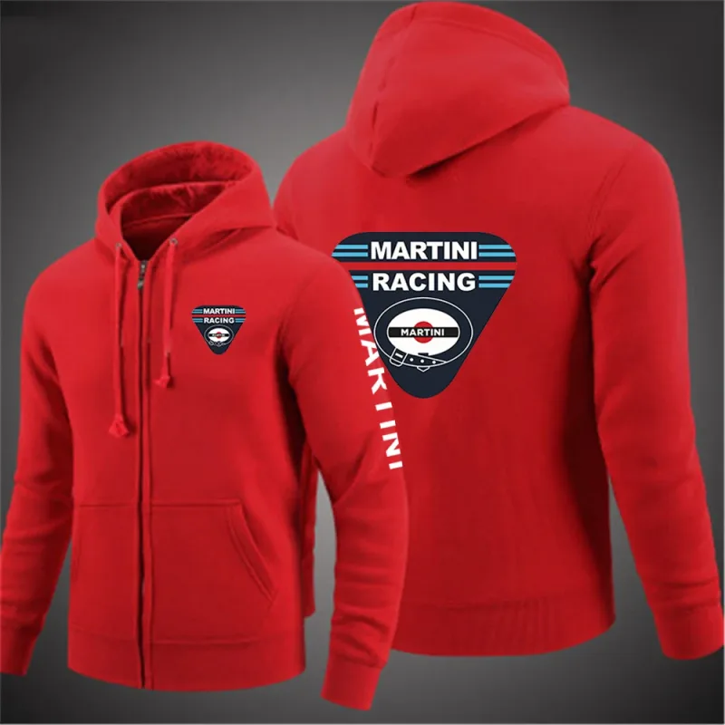 Martini Racing 2024 Men's Fashion Hoodies Spring And Autumn Solid Color Zipper Pullover Comfort Harajuku Top Sweatshirts — image 8