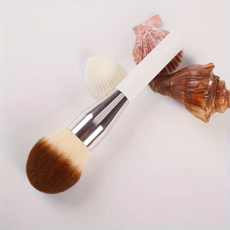 Velké štětce na líčení na pudr Rychlý pudr Contour Bílá rukojeť Štětec na make-up ze syntetických vlasů Kosmetika Kosmetika — image 3