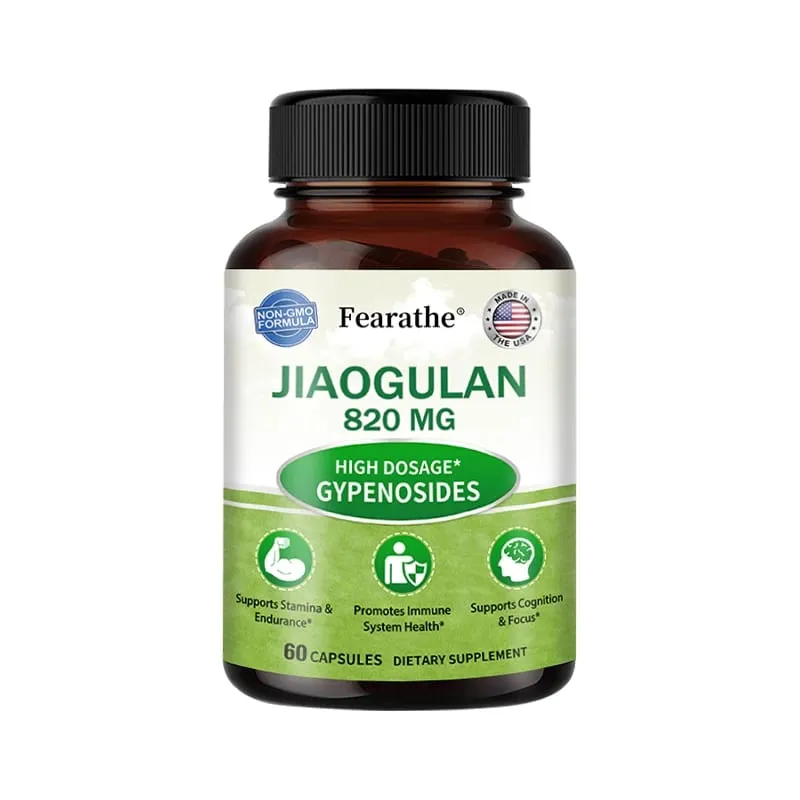 Jiaogulan Extract Supplement High Concentration Relieves Stress Regulates Metabolism Non-GMO Gluten-free 120 Capsules — image 9