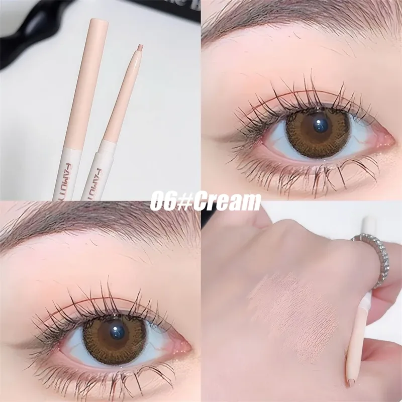 1 unidad de delineador de ojos de gusano de seda, pluma de Gel suave, delineador de ojos mate de larga duración, lápiz de Gel delineador de ojos impermeable, maquillaje coreano de secado rápido — image 13