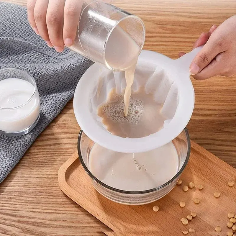 120 200 400 Mesh Küche Ultra-Feine Nylon Mesh Sieb Kunststoff Sieb Filter Löffel Für Sojamilch Kaffee Milch joghurt Saft