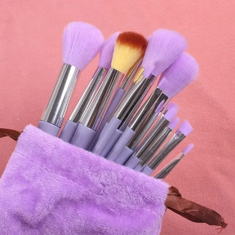 Conjunto de pincéis de maquiagem, 13 peças, corretivo, blush, pó, sombra, iluminador, base, cosméticos, ferramenta de beleza — image 9
