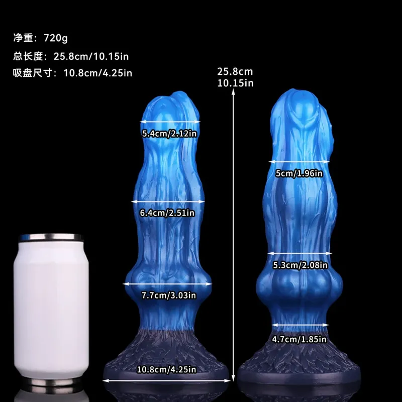 Monster Dragon Pik Anal Dildoer Dobbeltlag Penis Vaginal Anus Masturbator Silikone Sexlegetøj Til Voksne Kvinder Mænd Flirter — image 9
