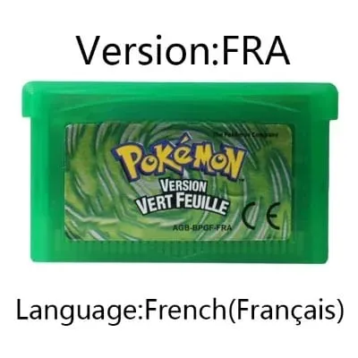 GBA 비디오 게임 카트리지 콘솔 카드 포켓몬 에메랄드 루비 FireRed LeafGreen 사파이어 GBA/NDS용 다국어 — image 25