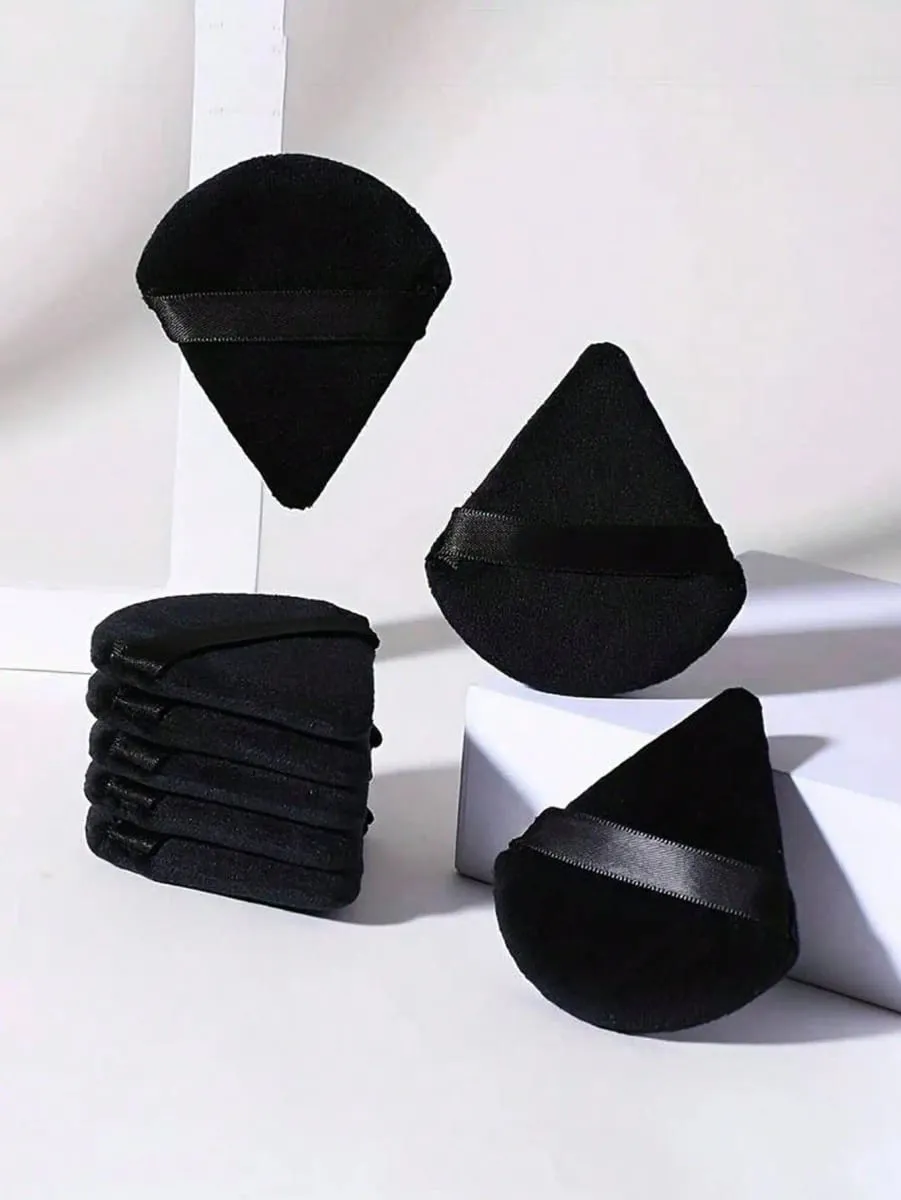 50/40/30/20/10/5 Soffi triangolari in velluto Soffi riutilizzabili Viso e occhi Soffi per trucco Fondotinta Trucco Strumenti per trucco in polvere — image 2
