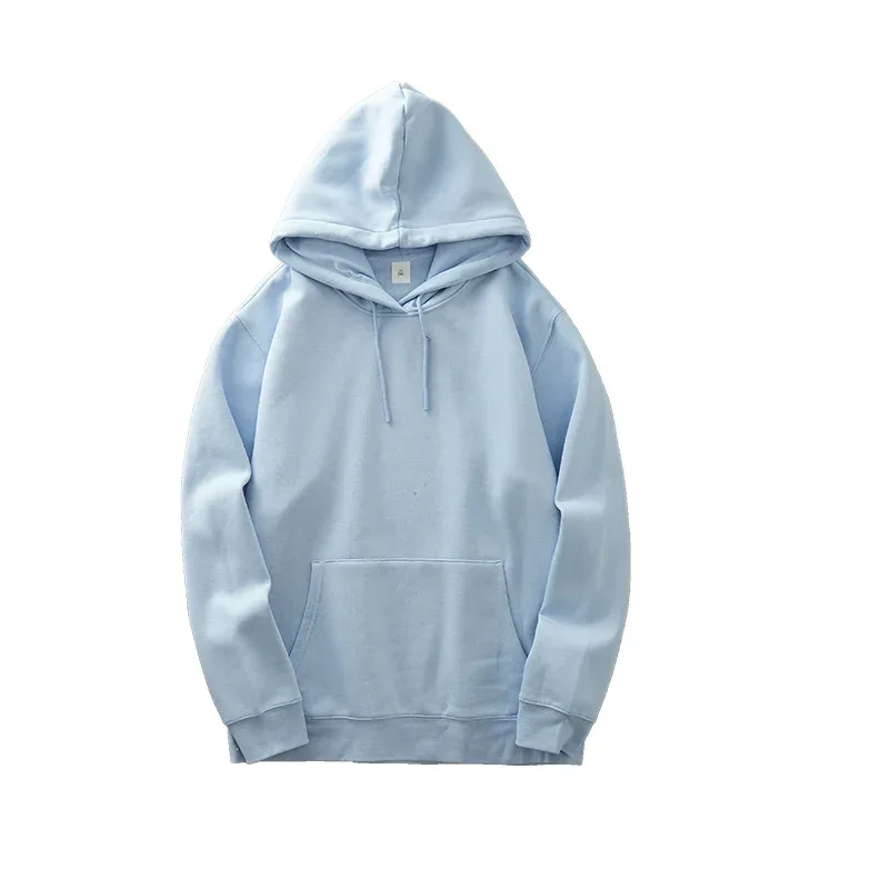 เสื้อลำลองสำหรับชายฤดูหนาว Ticken สีทึบหลวมพื้นฐานขนแกะ Hoodies เสื้อแขนยาวผู้ชายเสื้อผ้า — image 9