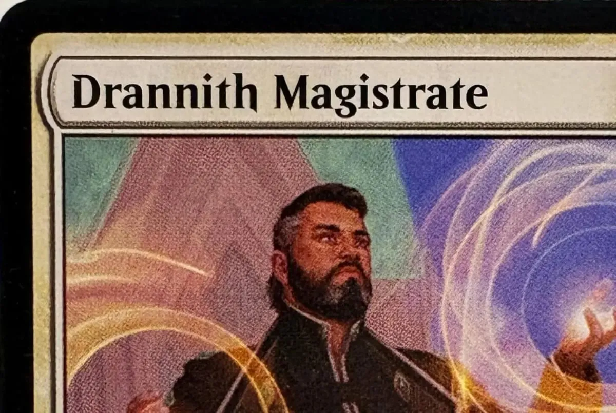 LK17 Drannith Magistrate Elspeth Storm Slayer มังกรทองโบราณขบวนเจิม บัตรพร็อกซี TCG คุณภาพสูง (แกนสีดำ) — image 3