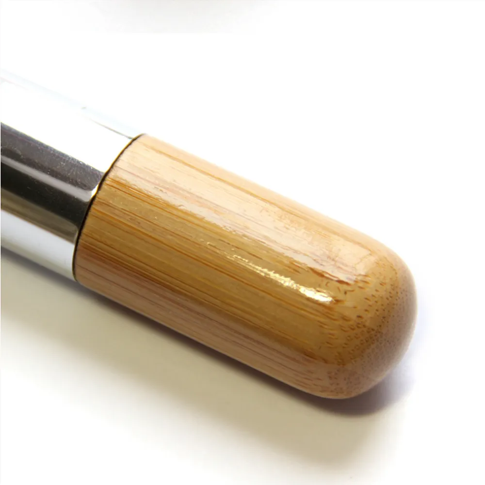 1PC Mode Runde Kopf Bambus Griff Gesicht Make-Up Pinsel Foundation Puder Rouge Pinsel Kosmetik Pinsel Pro Schönheit Make-Up-Tools — image 5