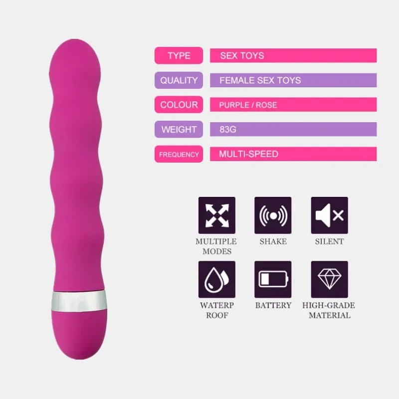Vícerychlostní bodový vibrátor G Vagina Clitoris Stimulátor anální anální sexuální hračka pro dospělé pro ženy Muži Páry Silikonové dildo — image 2