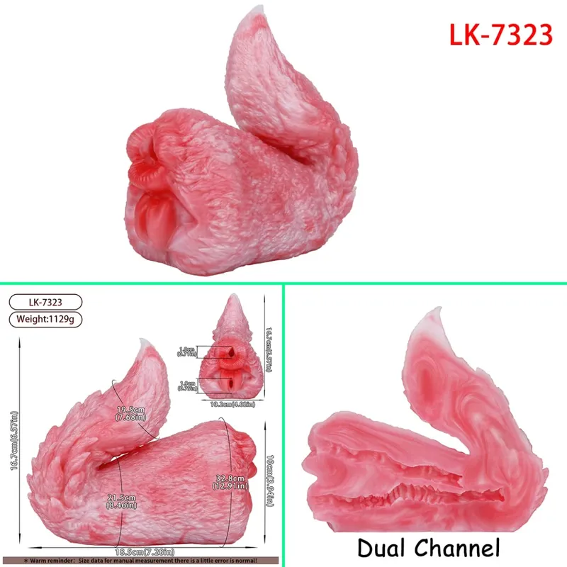 Fantasy Glutei/Torso Stile Silicone Masturbatore Maschile Singolo/Doppio Canale Per Adulti Onahole Pocket Pussy Stroker Giocattoli Del Sesso 오나홀 — image 24