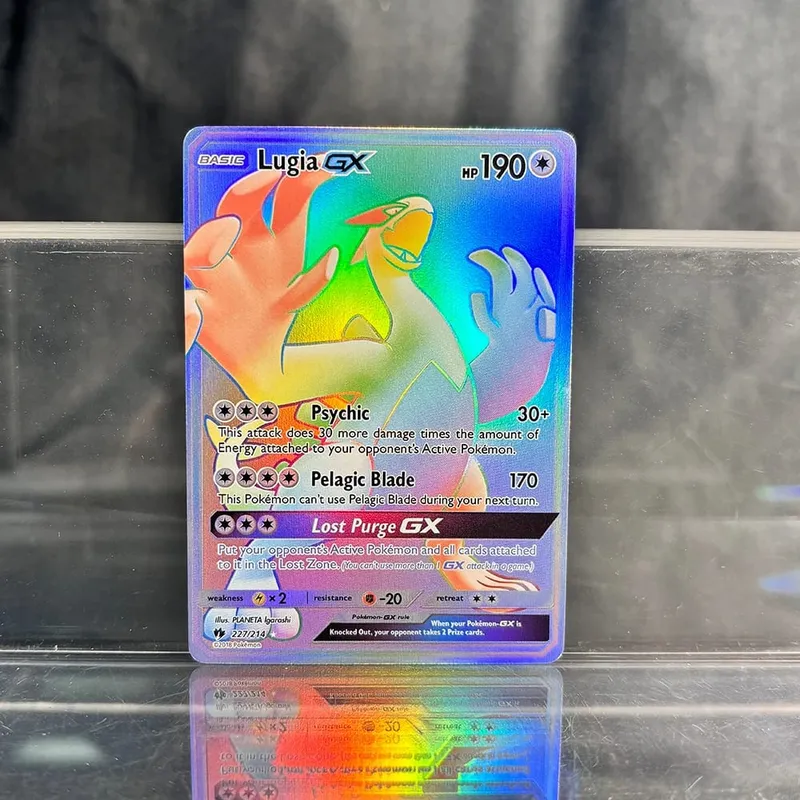 PKM Proxy Thẻ Cổ Điển Charizard Mew Với Ex Đơn Thẻ Bộ Sưu Tập PTCG Suicune Gx Tyranitar Gx Mất Thunder Lá Thẻ — image 19