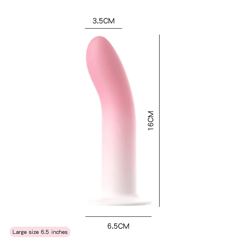 Flexibel flytande silikondildo för nybörjare G Spot personligt massageverktyg Sugkopp Analplugg Prosatmassager Kvinnlig sexleksak