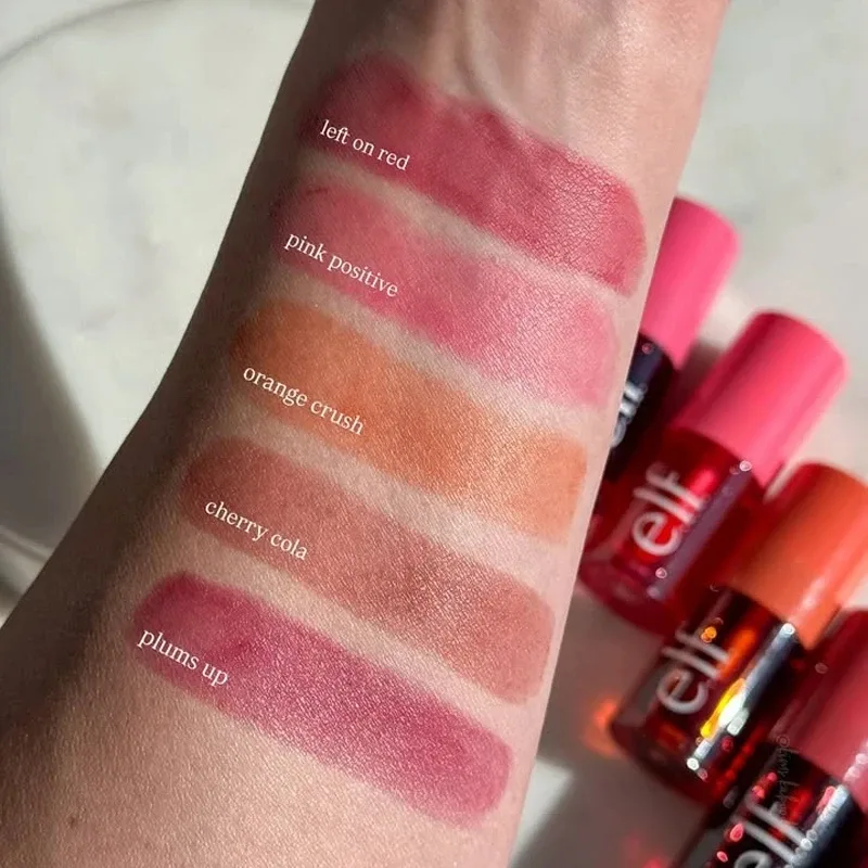 Oblíbená značka Elf Portable Fruit Flavor Lesk na rty Tenké Hydratační Vyživující Regenerace Zlepšení linek na rty Tónovaný balzám na rty Kosmetický — image 7