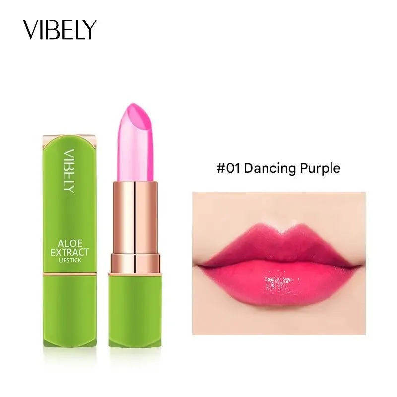 Stimmungsverändernder Lippenbalsam mit 7 Farben, natürlicher Aloe Vera, langanhaltender, feuchtigkeitsspendender Lippenstift für farbveränderndes Make-up für Frauen — image 9