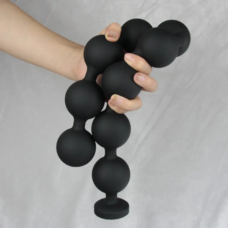 Perles anales en Silicone dilatateur énormes boules d'annales cul Anus mais Plug Anal Plug Anal Buttplug Analsex Long jouets sexuels anaux pour hommes femmes — image 8