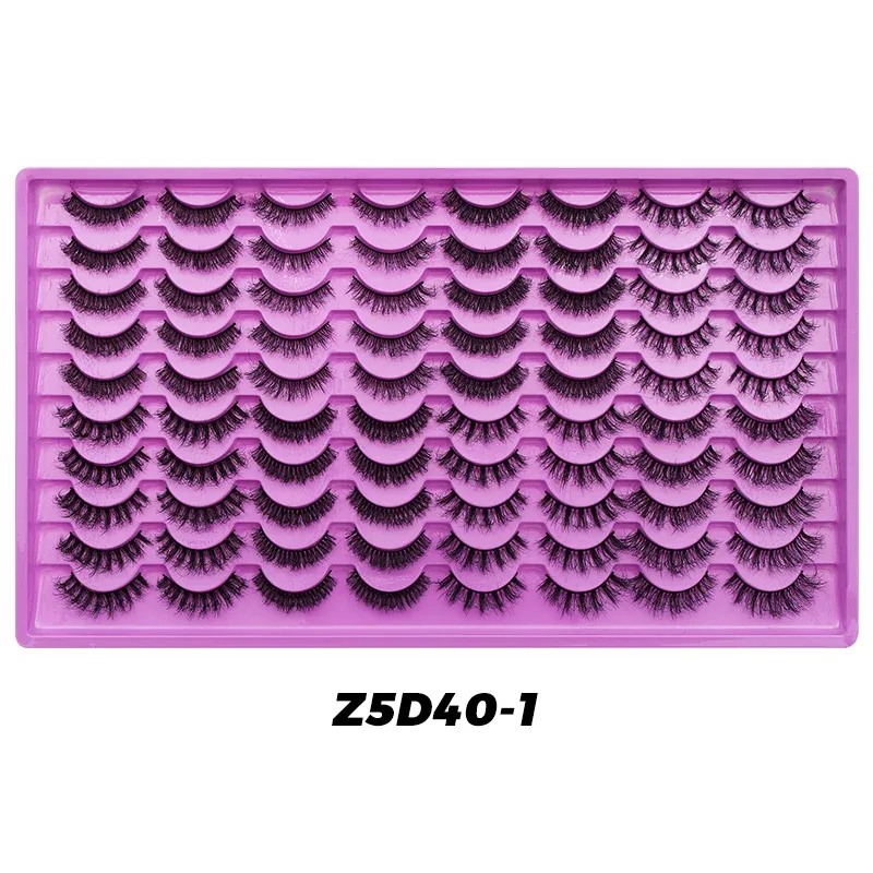 40 Pairs Volume Strip Lashes Faux Mink False Eyelashes Kit Cosmetics Soft Fake Volume Eyelash Extensions Wholesale — image 12