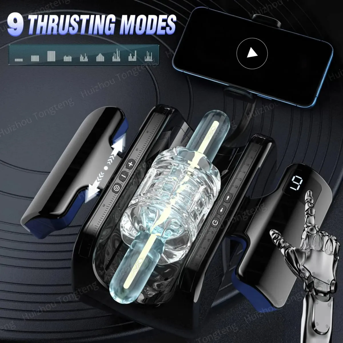 Mastusbafor automatique pour homme, manches texturées réalistes 3D, Masterburters de poche, pull en Silicone, jouet sexuel étanche — image 3