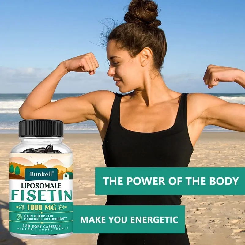 Liposomal Fisetin dengan Quercetin - Potensi Tinggi 1000 Mg Kombinasi Tambahan Antioksidan untuk Kesihatan Optimum — image 4