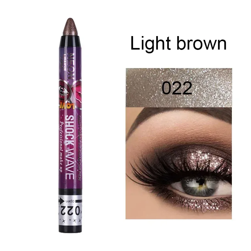 2 In 1 Eyeshadow Lipstick Stick Pencil Waterproof Glitter Matte Eye Shadow Makeup Pigment Eyeshadow Pen