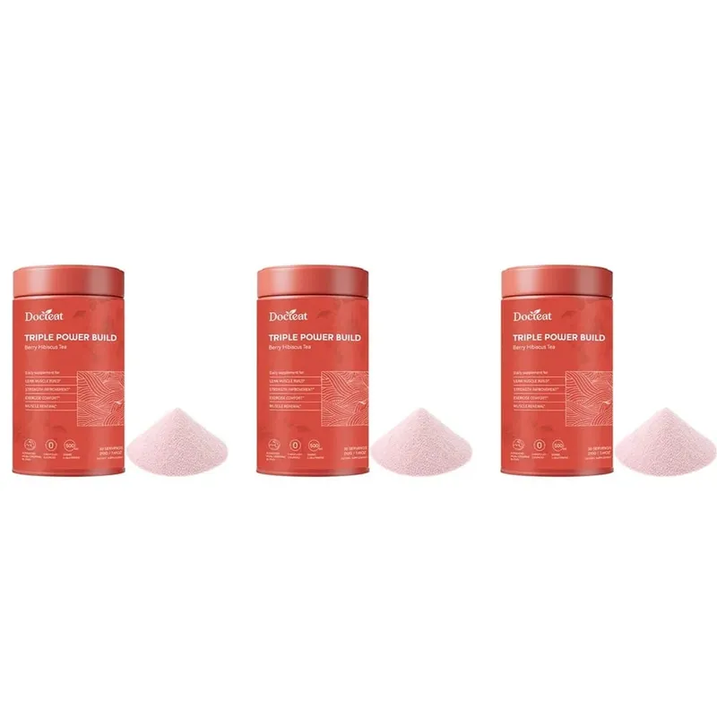 Docteat Triple Power Build Creatine Powder dengan Creatine HCL Creatine Monohydrate Electrolyte Hydration Blend 30 Hidangan — image 9