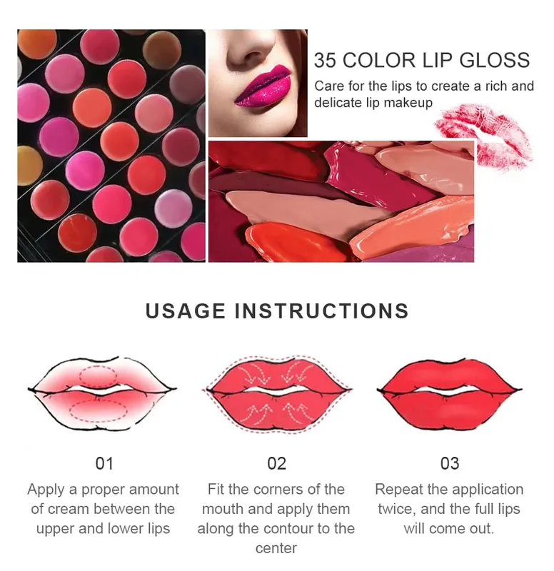 Nieuwe multifunctionele make-upkit Volledige set box voor vrouwen Waterdichte lippen Blush Foundation Beginner Reizen draagbaar palet — image 4