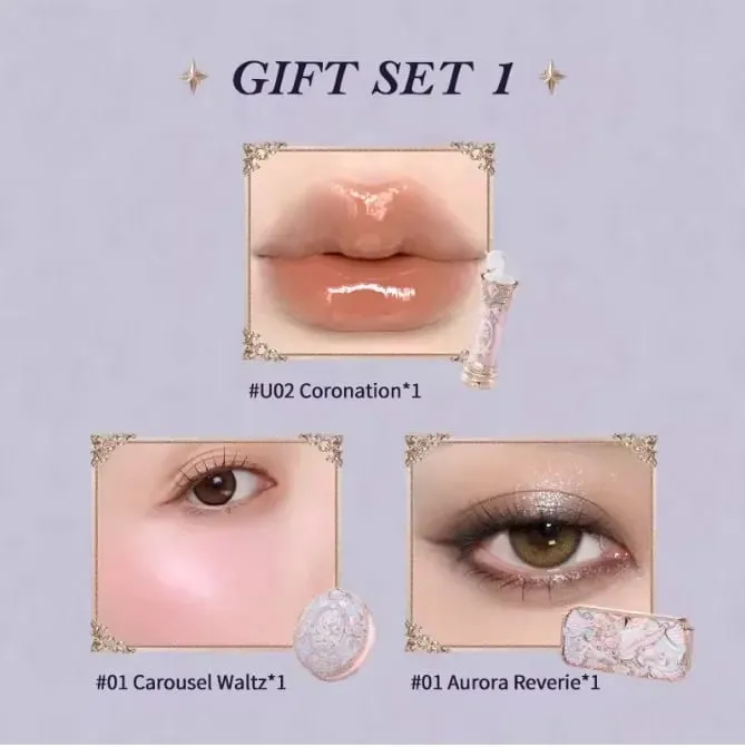 Makeup-sæt Flower Knows Butterfly Cloud Collar Collection Makeup-gavesæt inkluderer øjenskygge Blush-læbestift Vegan & Cruelty-Free — image 8