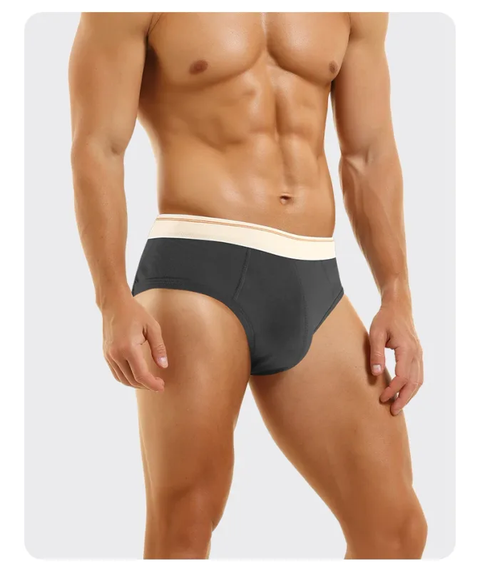 Cuecas triangulares masculinas de algodão puro, respiráveis e confortáveis, cintura média, suaves e macias para a pele, cuecas adolescentes — image 24
