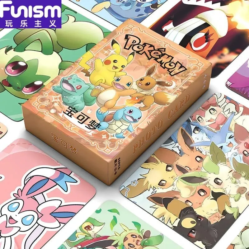 50-Pack Pikachu Anime Laser Card Game Funism Pokemon Laser Tag (รูปแบบจะได้รับการอัปเดต โปรดดูรายการจริง)