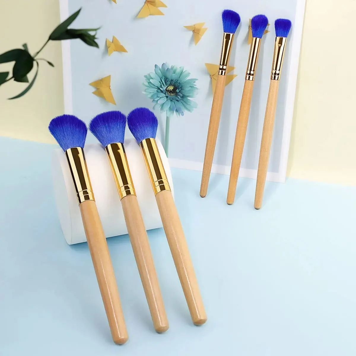 6pcs Makeup Brushes Set for Women Cosmetic Concealer Eyelashes Blush Loose Powder Eyeshadow Soft Fluffy Blending Beauty Tools — image 5