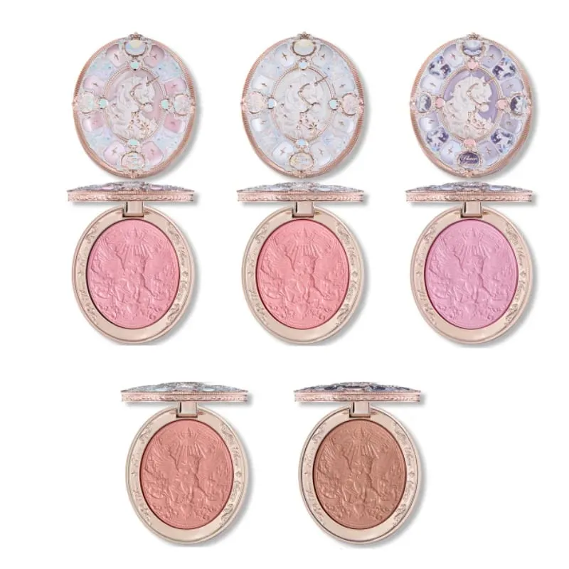 Zestaw do makijażu Flower Knows Knight Unicorn - szminka Blush Cloud Setting Powder Zestaw kosmetyków Starlight Eyeshadow w pudełku prezentowym — image 6