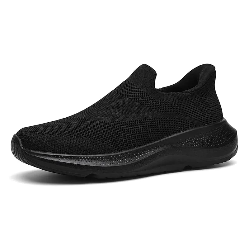 Zapatos transpirables de punto con plataforma para caminar, zapatillas deportivas ligeras con cojín antideslizante, zapatillas informales para hombres y mujeres de alta calidad — image 2