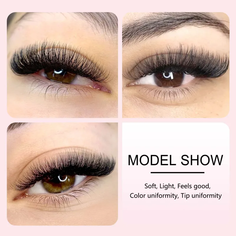 CoMango Easy Fan Lashes rozszerzenie DIY 2d/3d/4d/10d Faux Mink kwitnące przedłużanie rzęs 0.03/0.05/0.07 makijaż rzęs — image 5