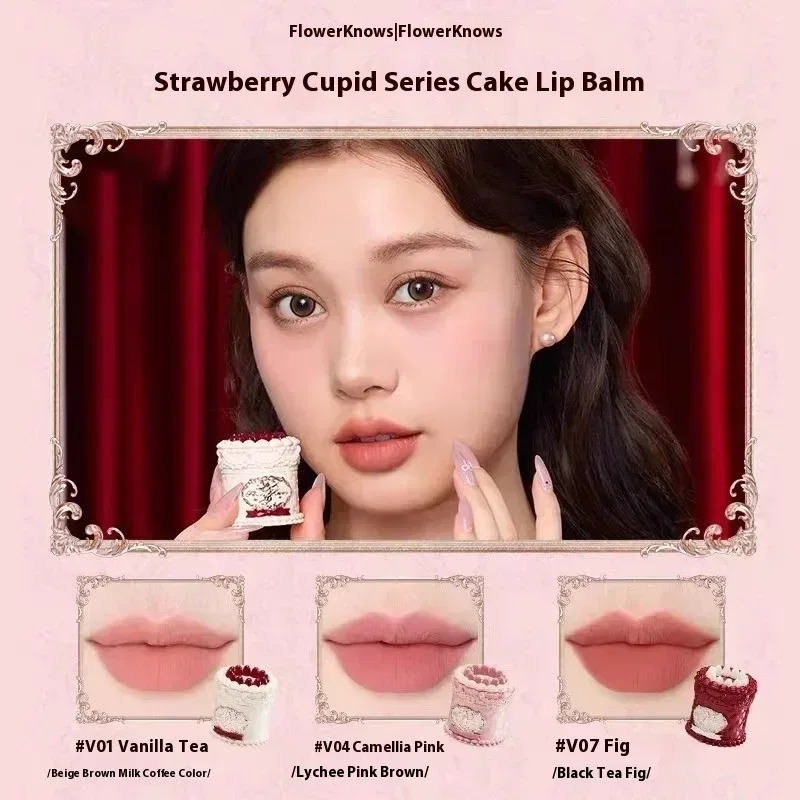 Strawberry Cupid Makeup Gif Box Eyeshadow Liquid Cheeks Red Lips Clay Powder 9pcs/ set — image 5