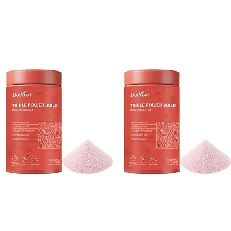 Docteat Triple Power Build Creatine Powder dengan Creatine HCL Creatine Monohydrate Electrolyte Hydration Blend 30 Hidangan — image 8