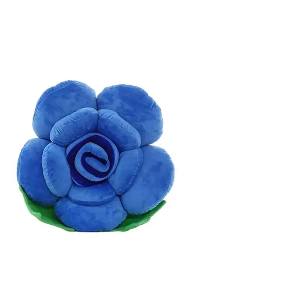 Nuovo grande cuscino a forma di rosa simulato peluche divano cuscino floreale cuscino colorato per interni auto decorazioni per la casa — image 14