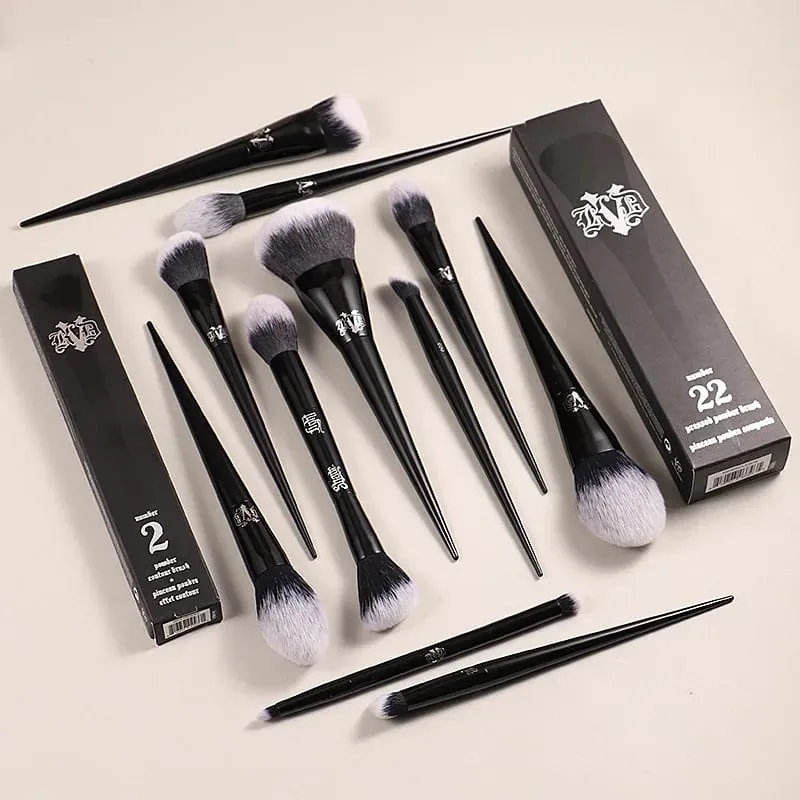 KVD Makeup Brushes Series Blusher Powder Foundation Concealer Eye Shadow Blending Cosmetic Beauty Soft Brush Tools Maquiagem — image 4
