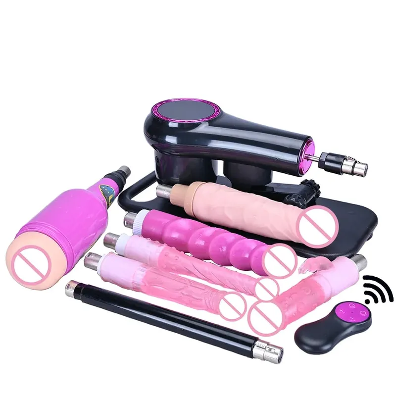 vibratore telescopico automatico della macchina dell'amore che spinge la macchina del sesso con diversi giocattoli allegati al dildo Giocattoli del sesso — image 10