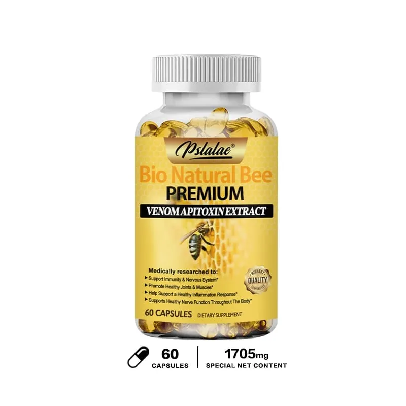 Natural Bee Capsules Enhance Immunity and Anti-oxidation Effectively Relieve Joint Inflammation 120 Capsules Non-GMO — image 8